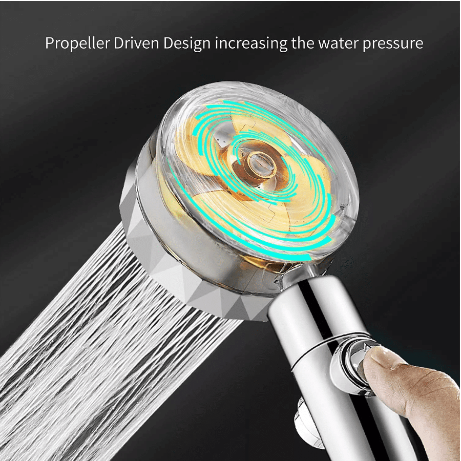 Duschkopf mit Hochdruck - verstellbares 360° drehbares Design - bis zu 40 % Wasserersparnis