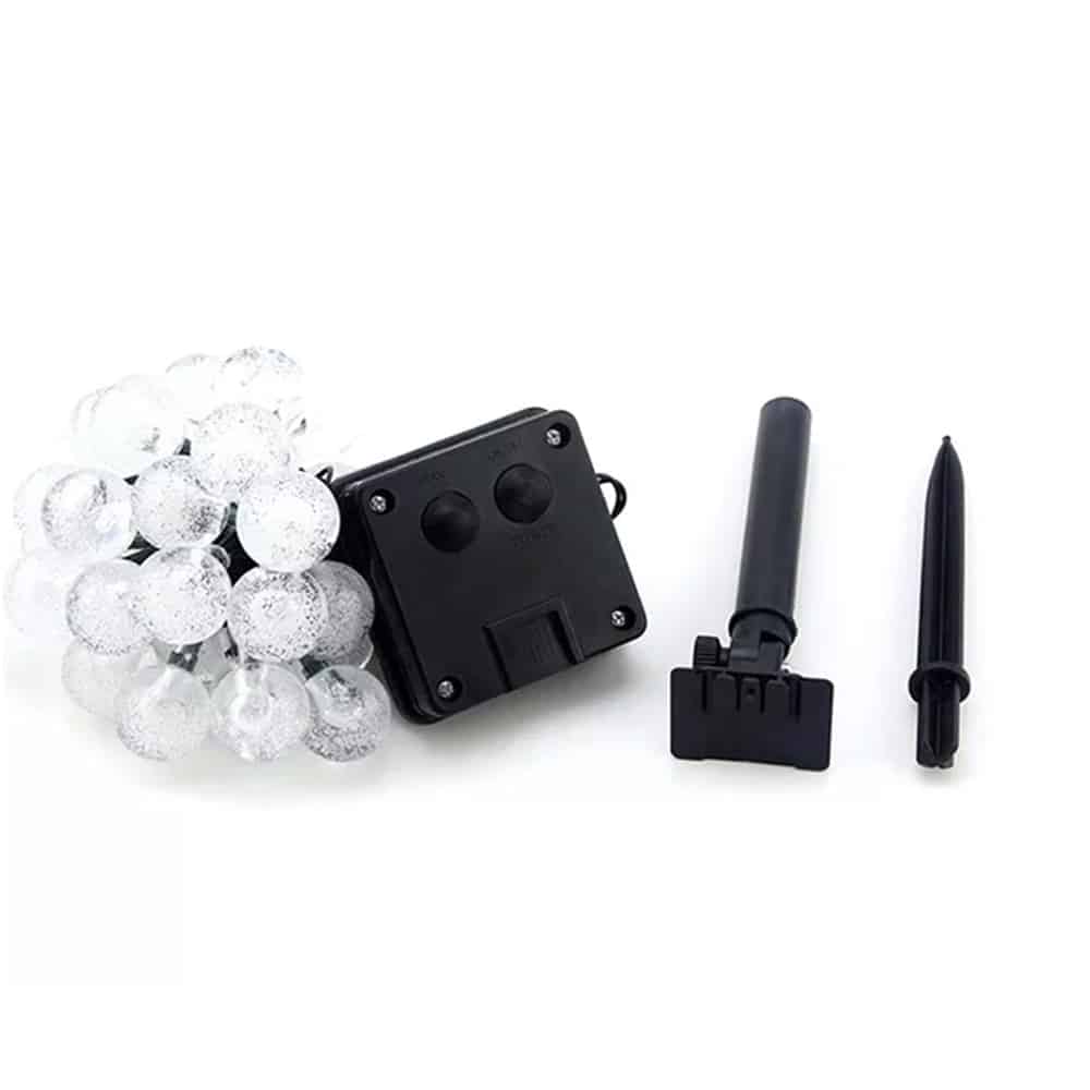 Solar-Lichterkette mit Kugelleuchten - 5M-20 LED / 7M-50 LED / 12M-100 LED