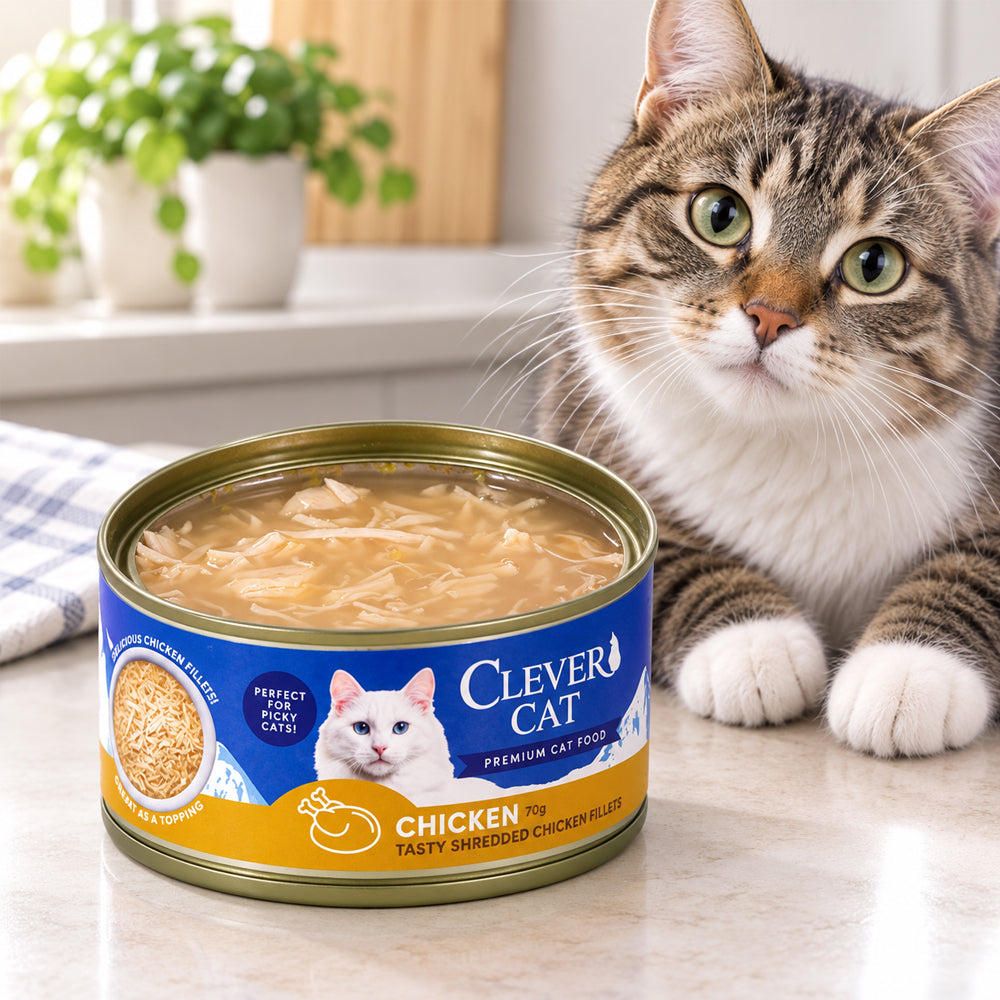 Katzen-Nassfutter mit Huhn in Brühe– 70 g
