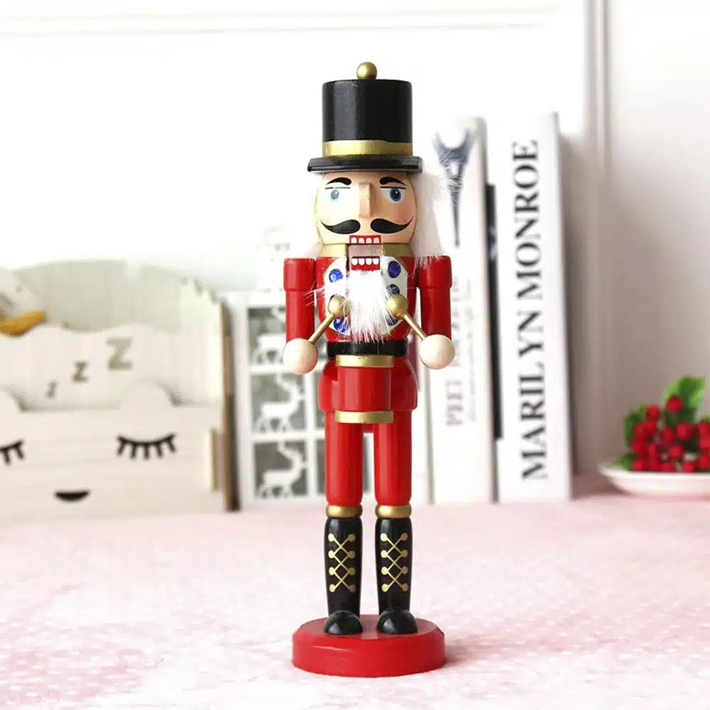 Nussknacker-Figuren aus Holz - 24 cm, Set mit 3 charmanten Figuren