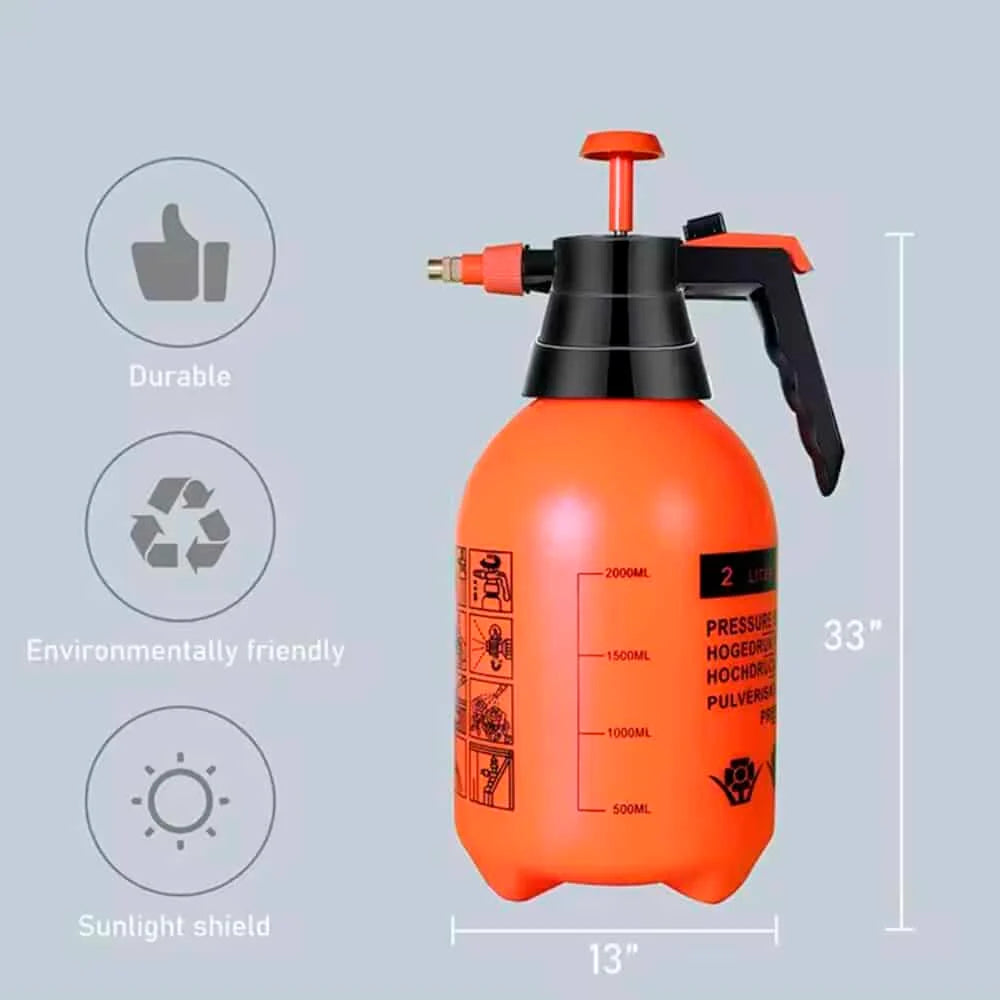 Drucksprüher 2 Liter mit Pumpe – Orange