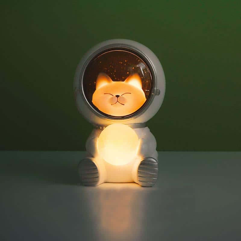LED-Astronauten-Nachtlicht mit Tieren