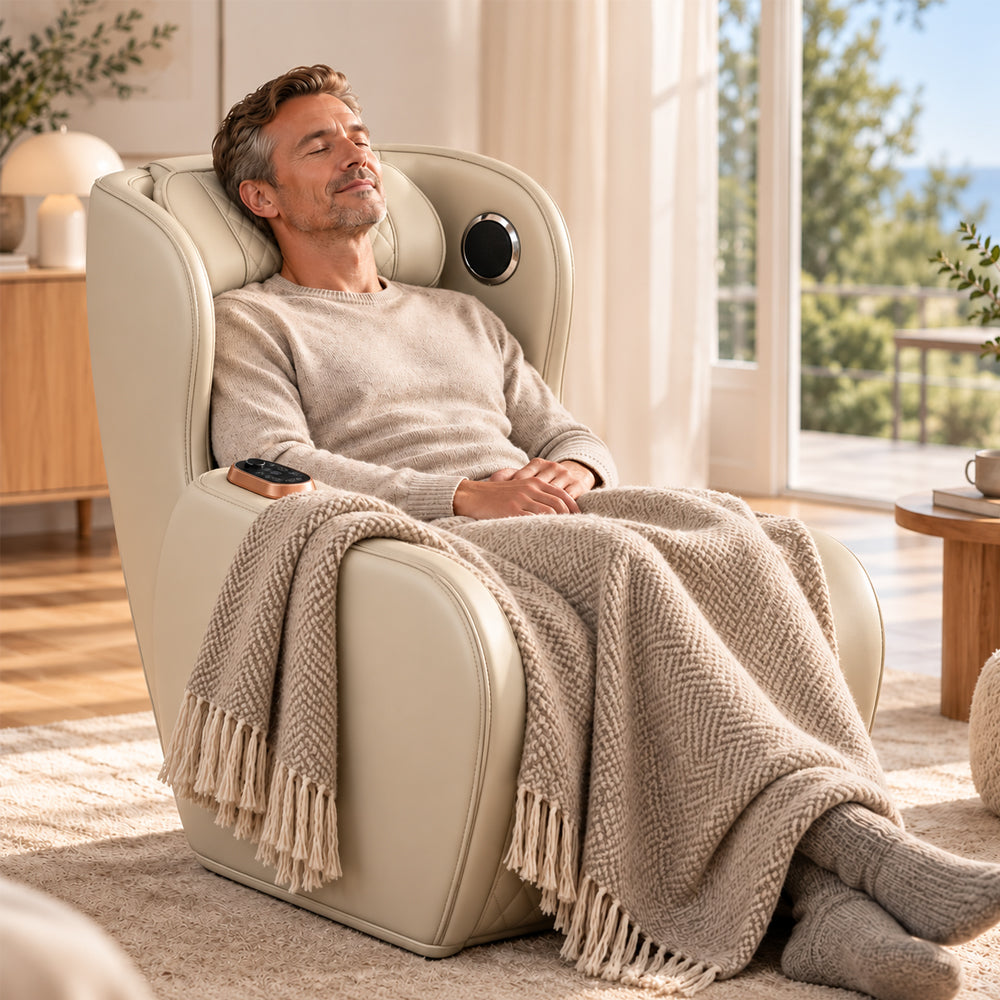 3D-Massagesessel – Zero Gravity und Wärmetherapie – Modell 988C6 Beige