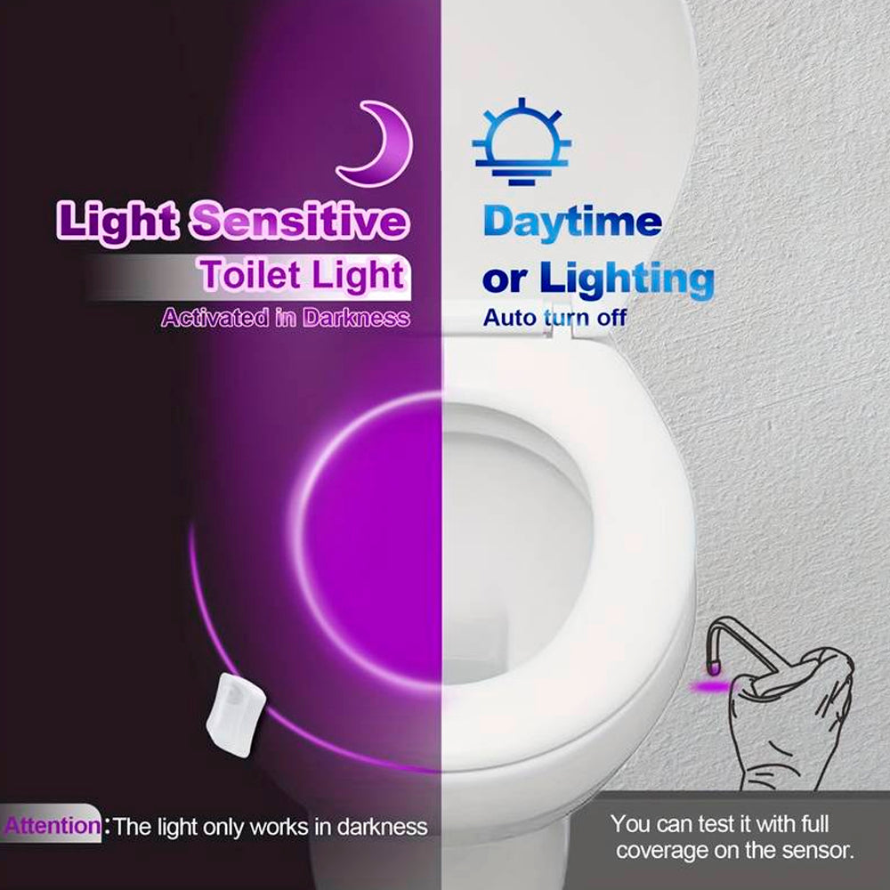 Toiletten-LED-Licht (8 verschiedene Farben)