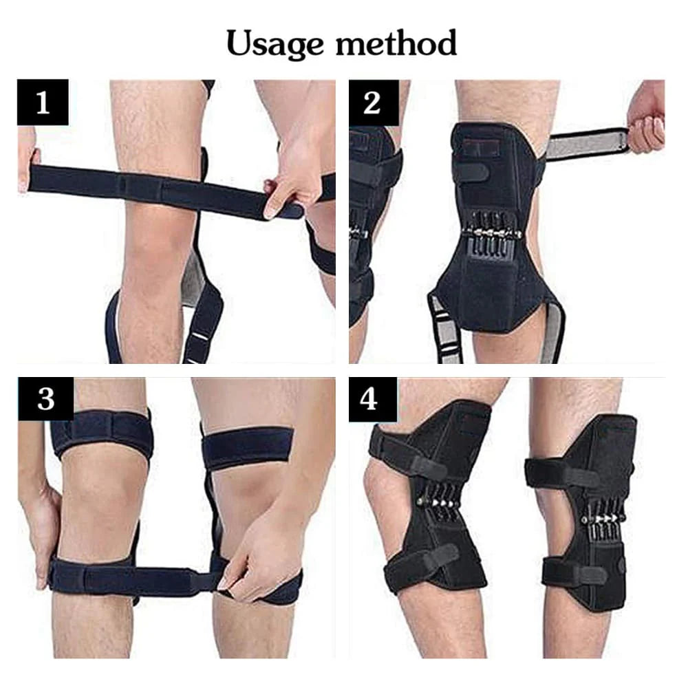 Kniebandage – verstellbar mit Federstützen – (2er-Set)