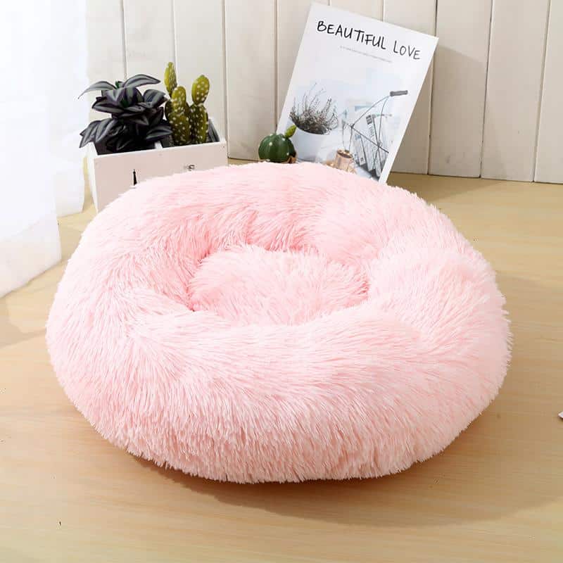 Donut Hundekissen 50 Cm – Orthopädisches, Beruhigendes Katzen- & Hundebett In Kaffeebraun