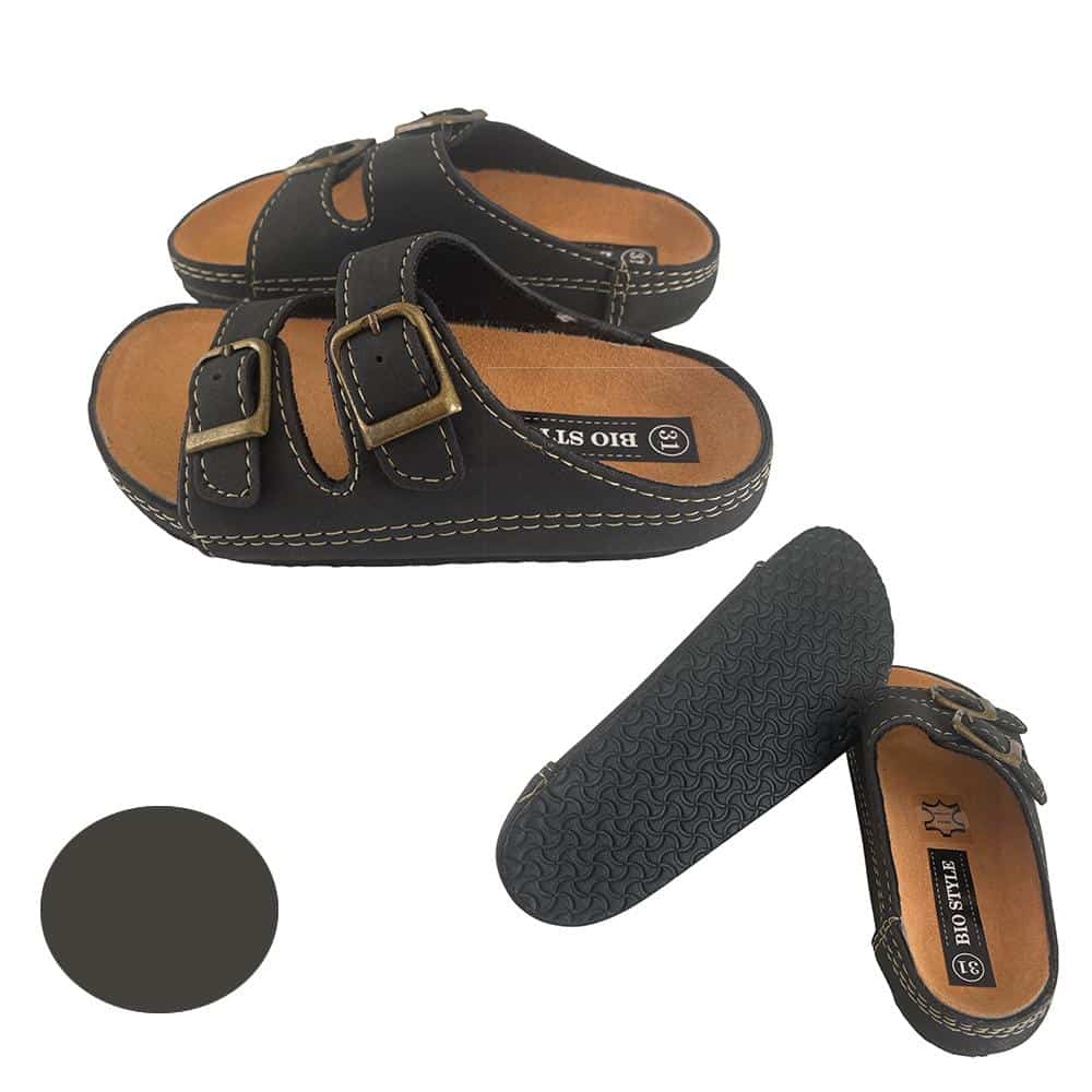 Sandalen für Kinder mit Riemen Modell Bio Style - braun oder marineblau