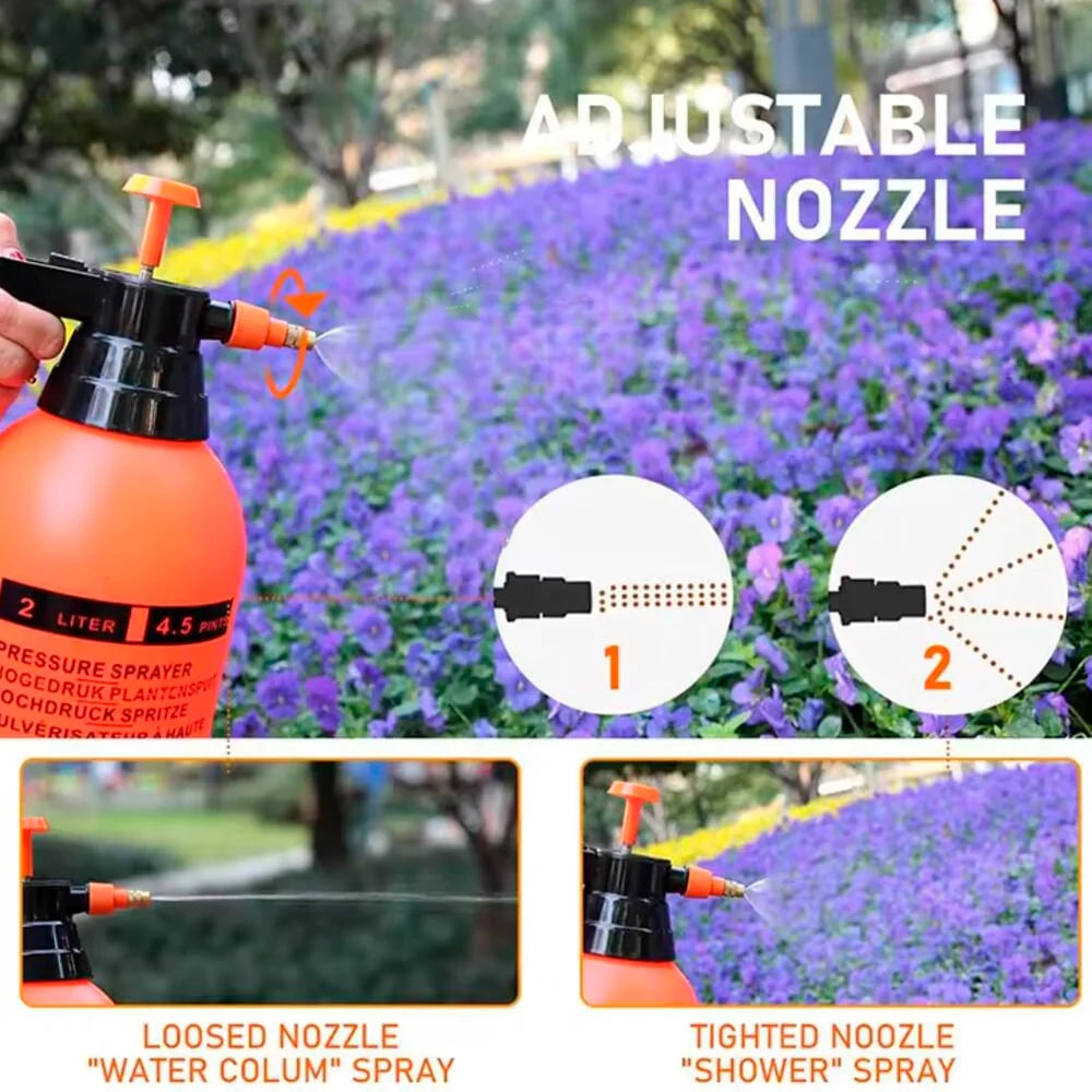 Drucksprüher 2 Liter mit Pumpe – Orange
