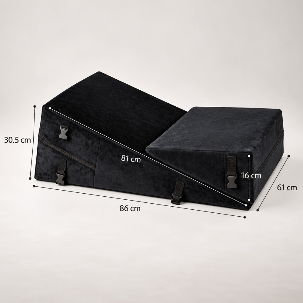 Ergonomisches Keilkissen-Set, 2-teilig – Flexible Unterstützung und Komfort