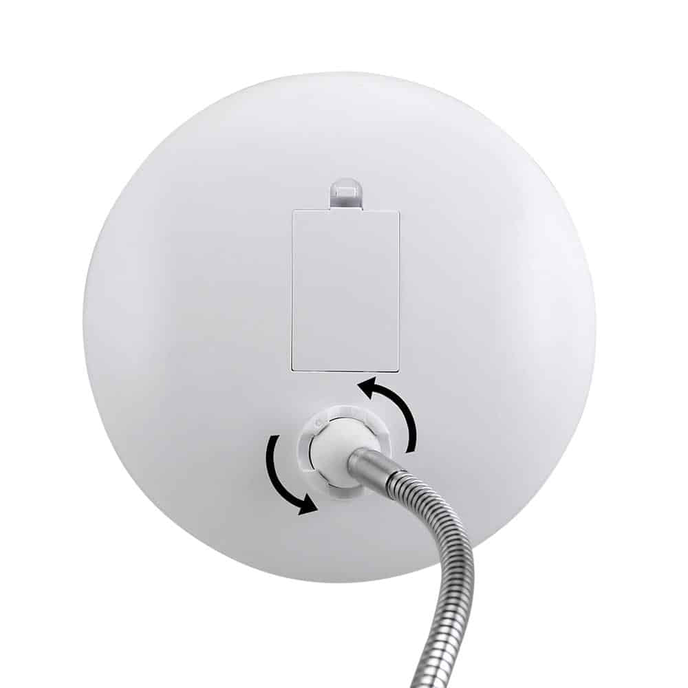 Schminkspiegel mit LED &amp; Vergrößerung - mit Saugnapf und flexiblem Arm
