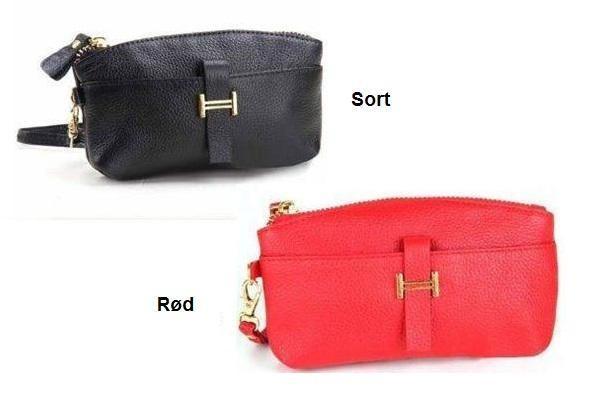 Modische Clutch aus echtem Leder