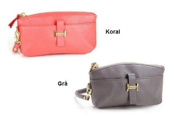 Modische Clutch aus echtem Leder
