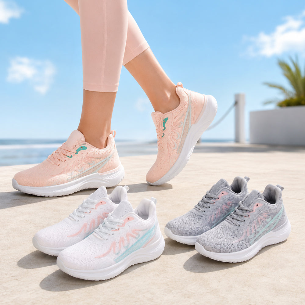 Sneaker für Damen, mit atmungsaktivem Flyknit-Obermaterial