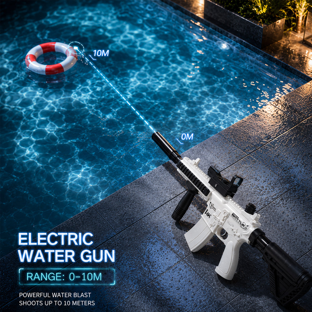 Elektrische Wasserpistole M146 – Modell Blau mit Zielfernrohr
