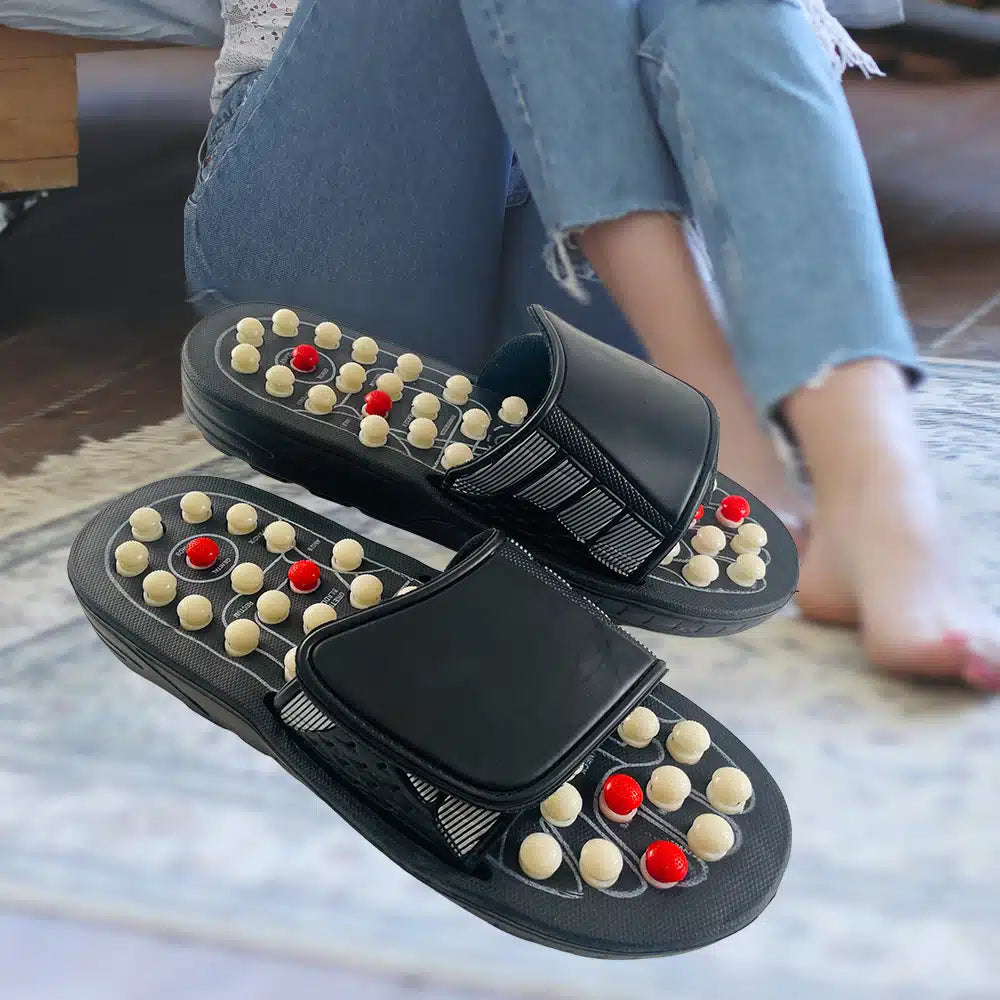 Massageslipper (Reflexzonenmassage) mit Klettverschluss