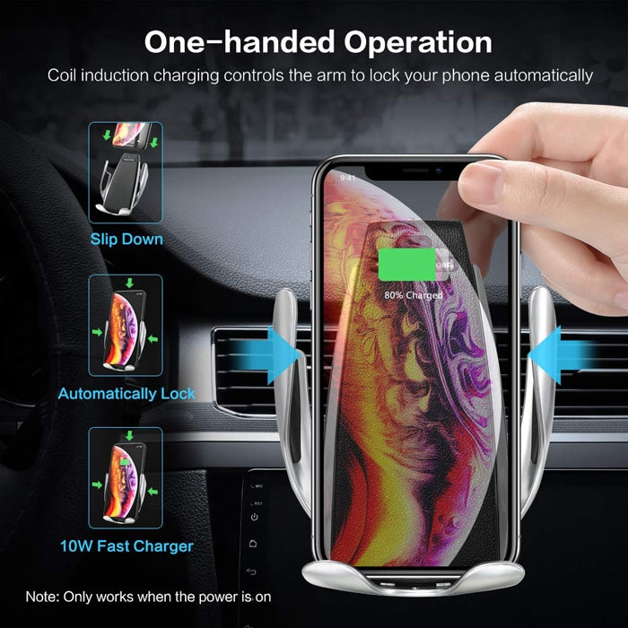 Drahtloses automatisches mobiles Ladegerät und Halterung für das Auto