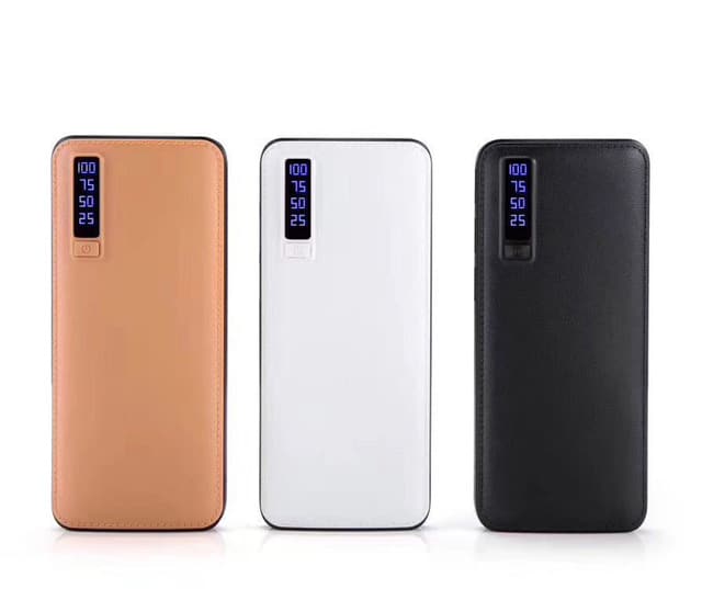 Powerbank 10.000 mAh Leder-Optik