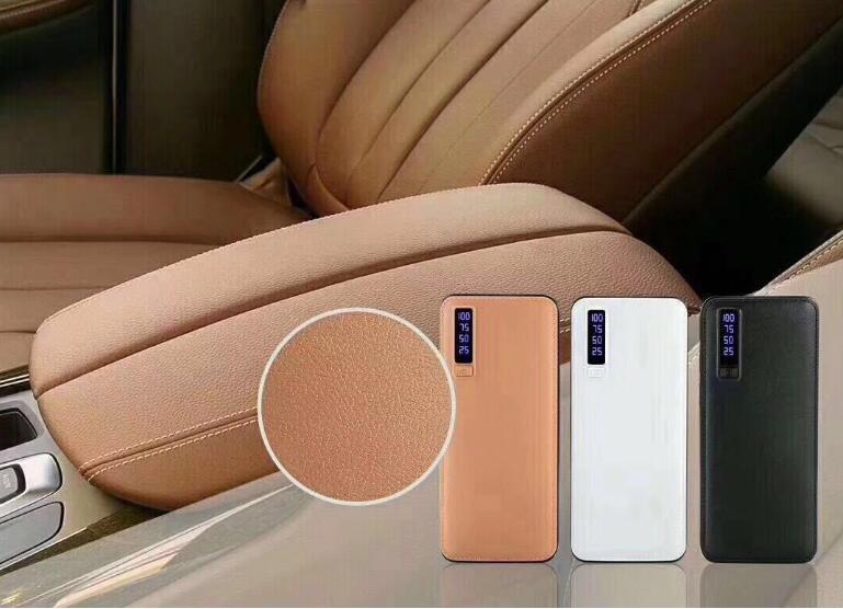 Powerbank 10.000 mAh Leder-Optik