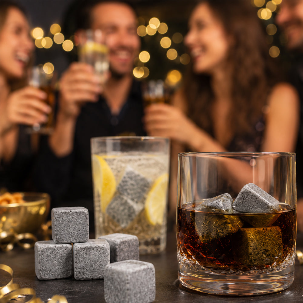 Whiskystein, 9 Stück (Eiswürfel für Whisky und andere Getränke)