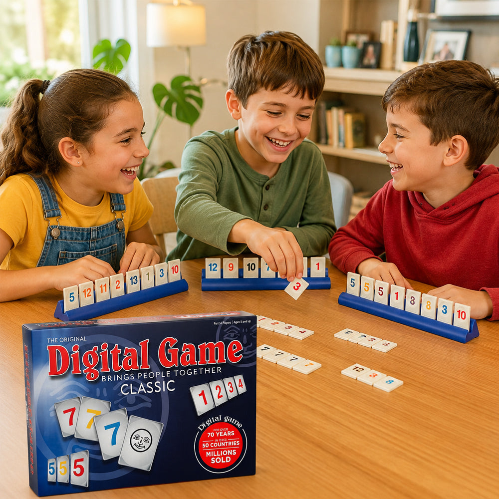 Rummikub – Klassisches Familienspiel mit Zahlen, Taktik und Strategie für 2–4 Spieler