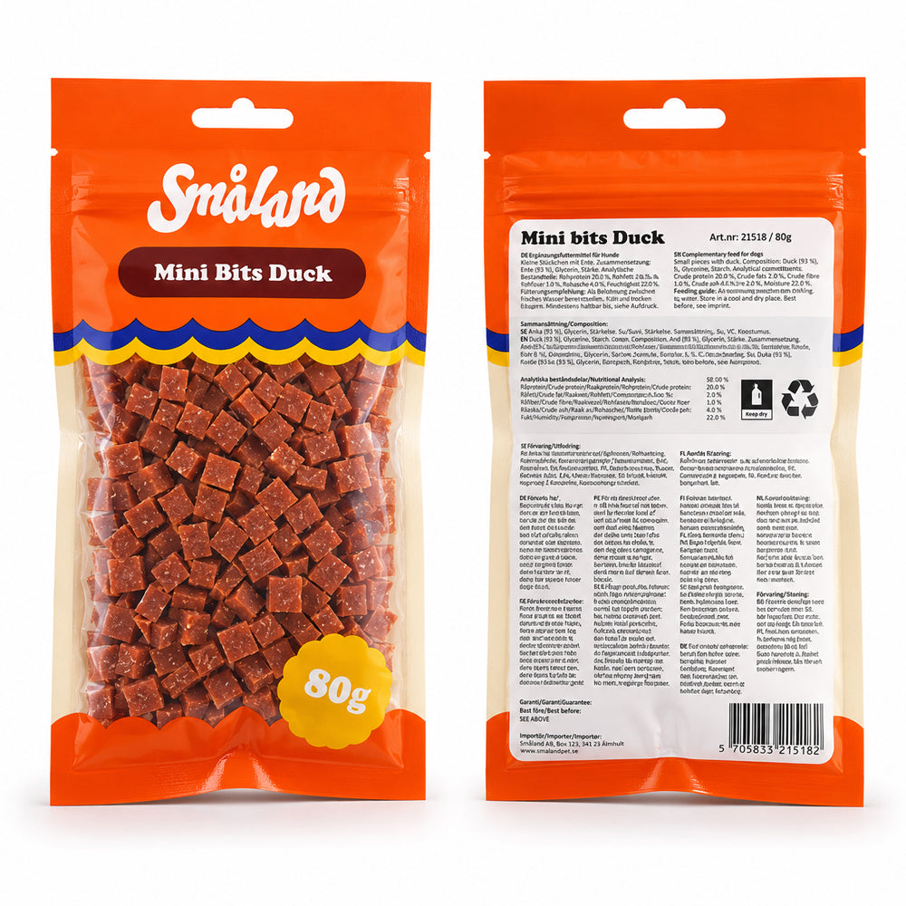 Småland Mini Bits Lamb 80g (hundegodbider af lam)