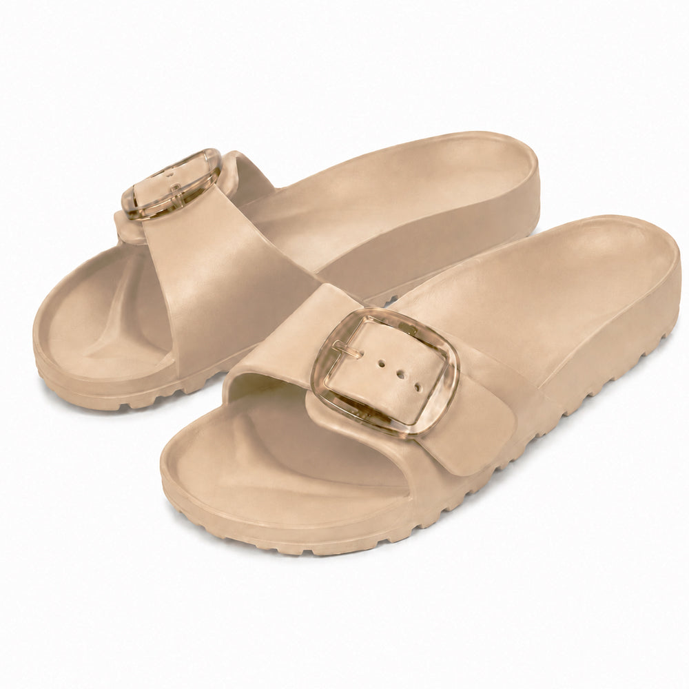 Leichte Slippers für Damen – bequeme Sommersandalen mit Schnalle