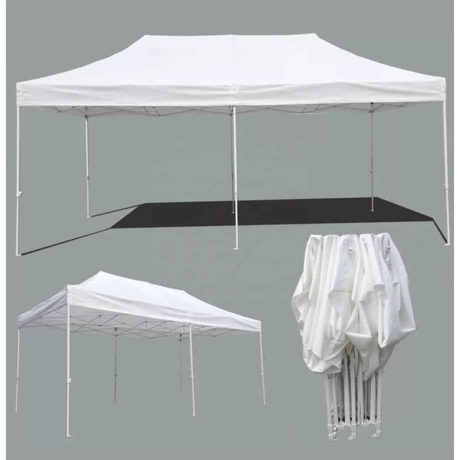 Pavillon / Gartenpavillon 3 x 6 Meter – Wähle zwischen Schwarz oder Weiß
