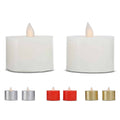 2 LED-Kerzen mit beweglicher Flamme 4,5 x 3cm