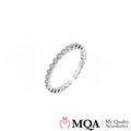 Ring silberfarben mit Glassteinen