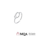 Ring elegant und minimalistisches Design mit kleinem funkelnden Stein