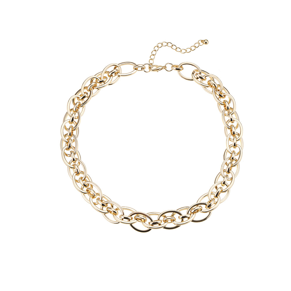 Armband, goldfarben mit 2 Ketten, verstellbar