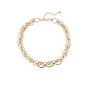 Armband, goldfarben mit 2 Ketten, verstellbar