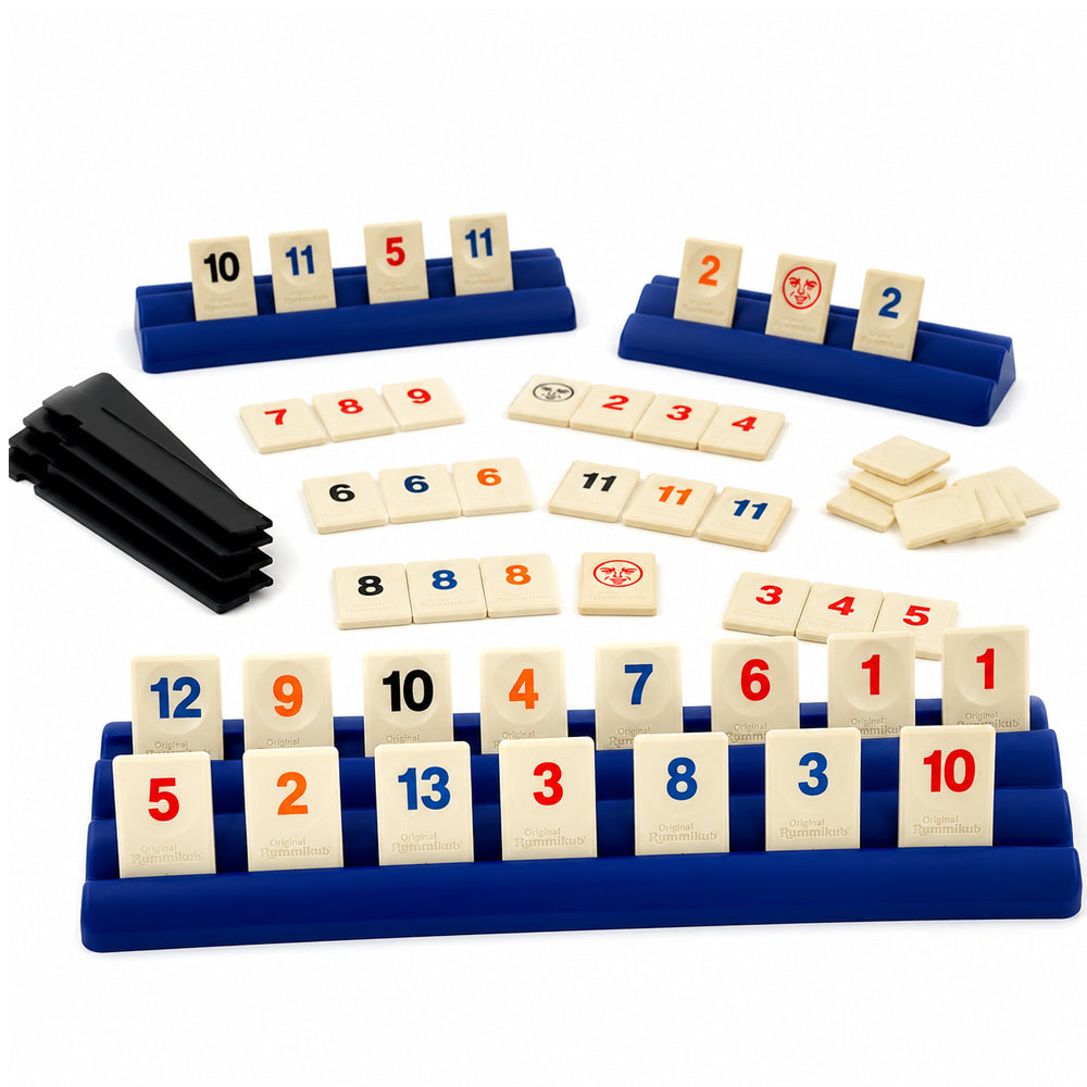 Rummikub – Klassisches Familienspiel mit Zahlen, Taktik und Strategie für 2–4 Spieler