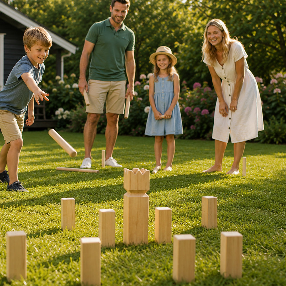 Großes Gartenspiel-Paket für den Sommer mit 5 klassischen Gartenspielen
