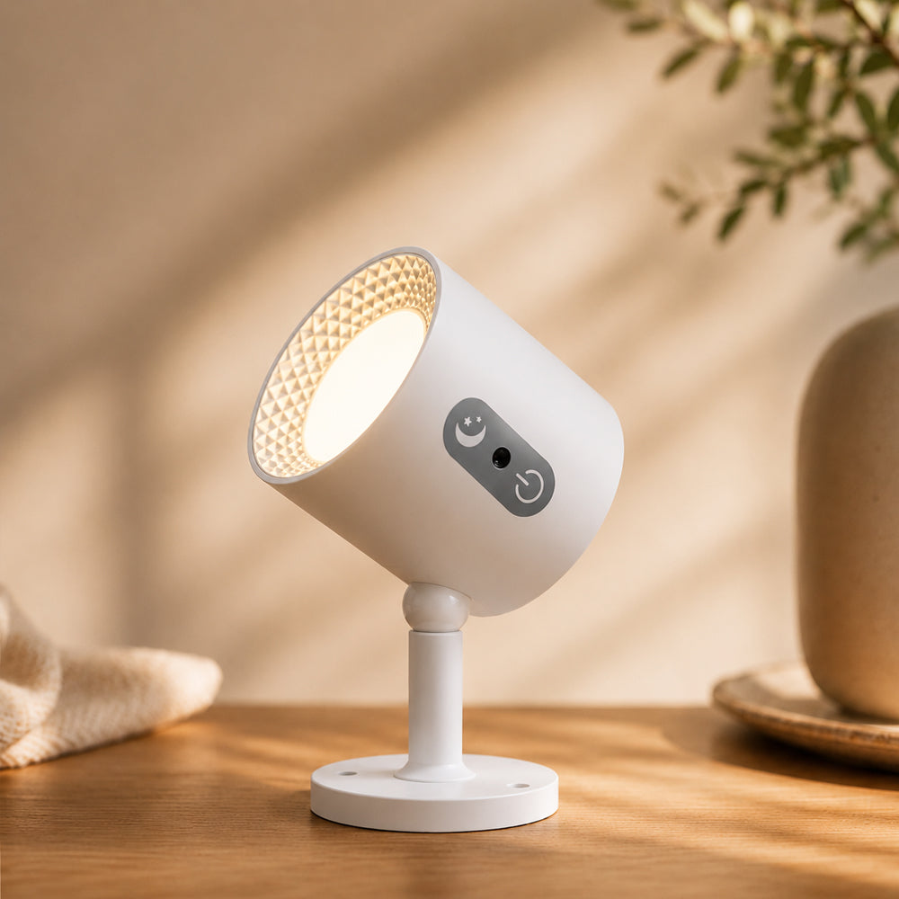 LED-Nachtlampe 360° drehbar, magnetisch, 3 Farbtemperaturen – weiß oder schwarz