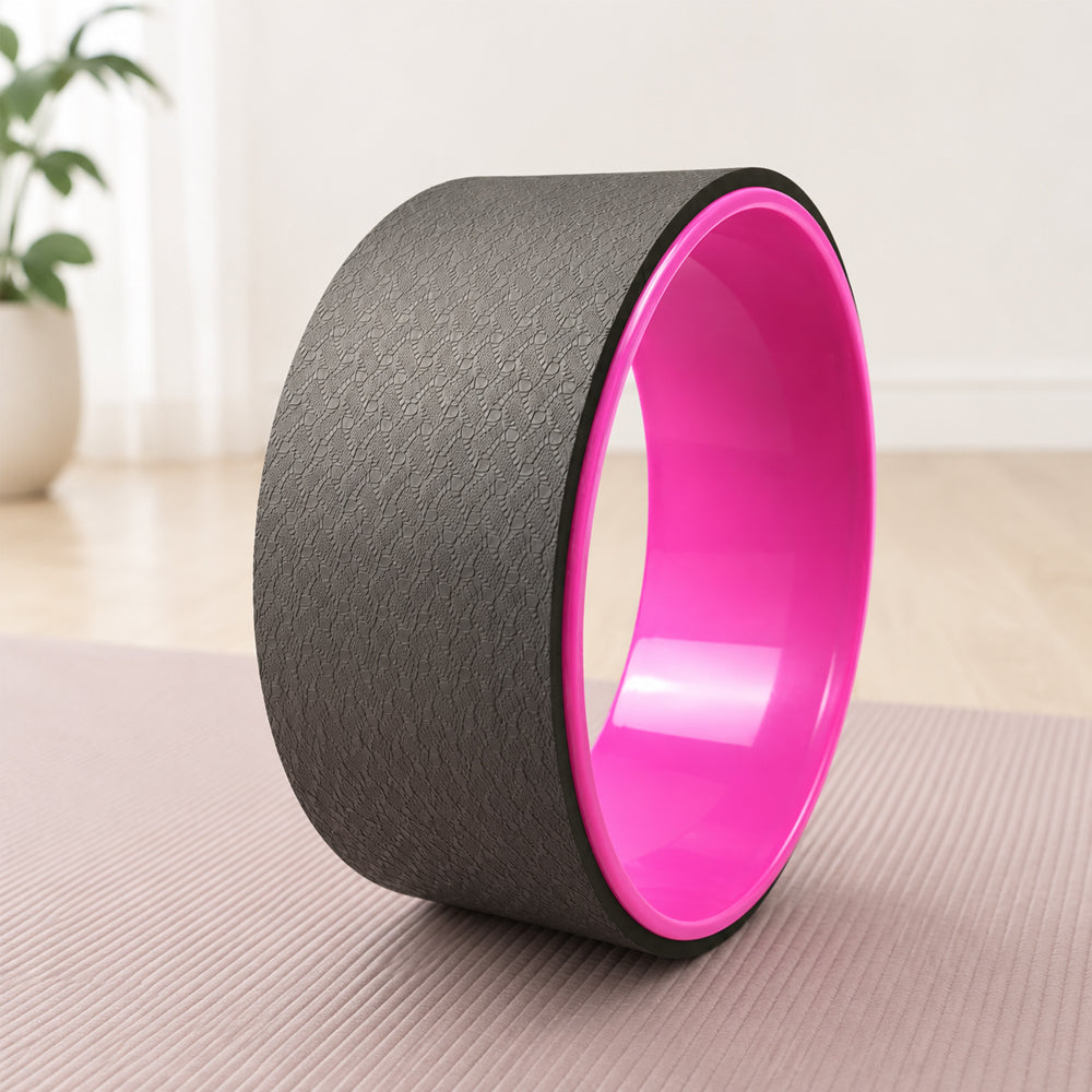 Yoga-Rad / Yoga Wheel – Lila/Pink oder Schwarz/Pink