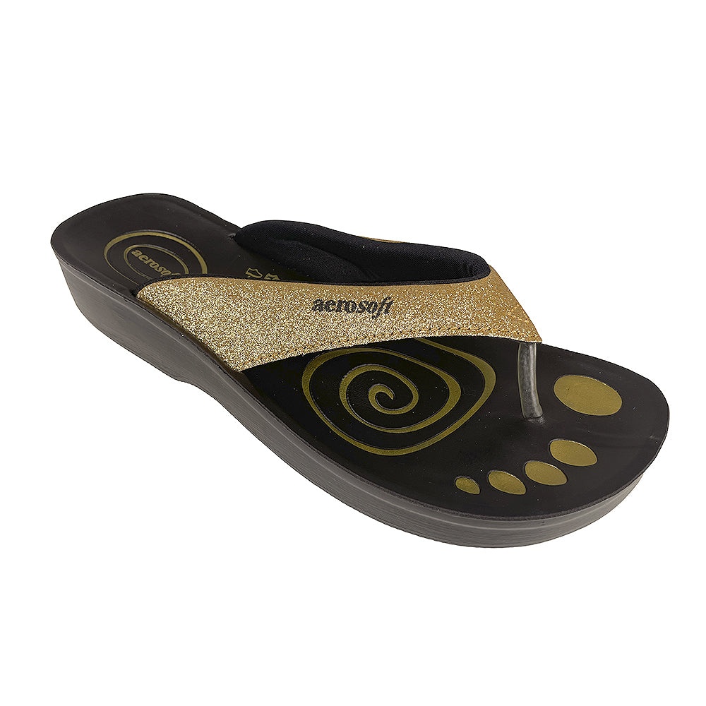 Sandalen Aerosoft Modell 825 mit Glitzereffekt
