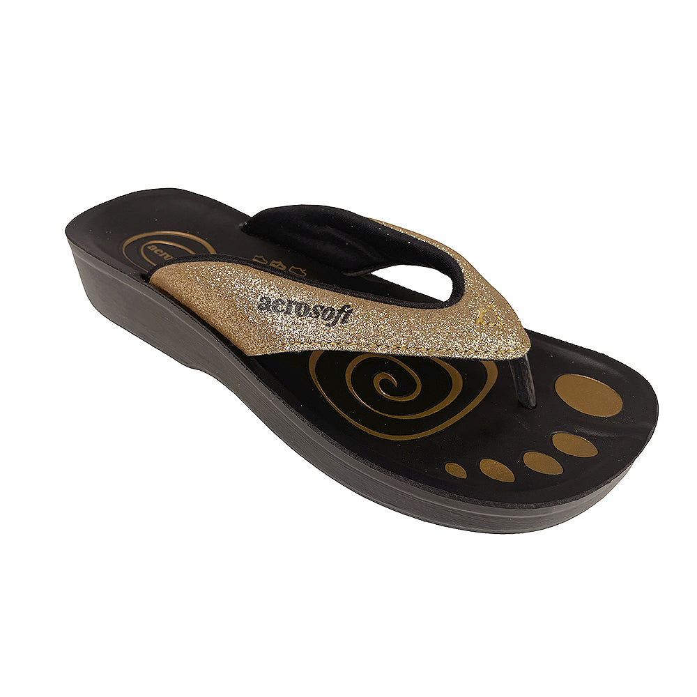 Sandalen Aerosoft Modell 825 mit Glitzereffekt