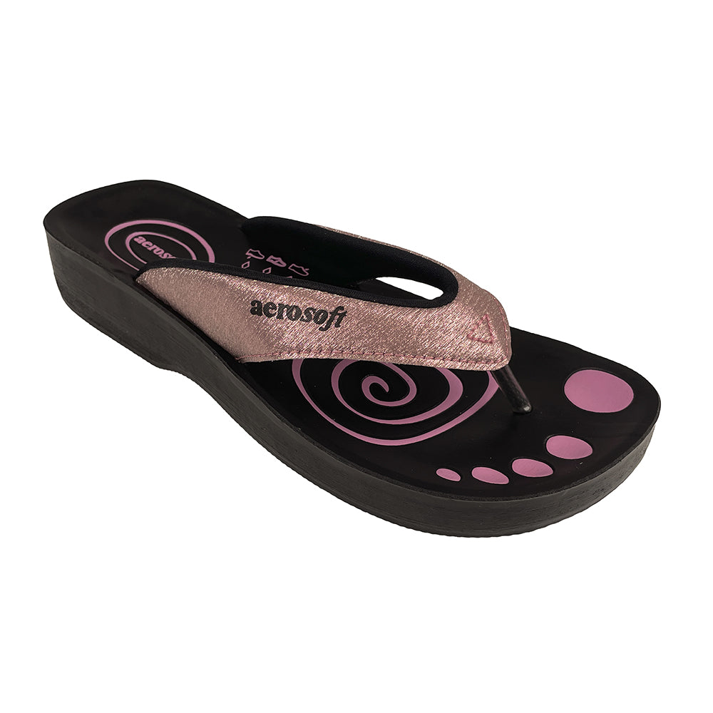 Sandalen Aerosoft Modell 825 mit Glitzereffekt