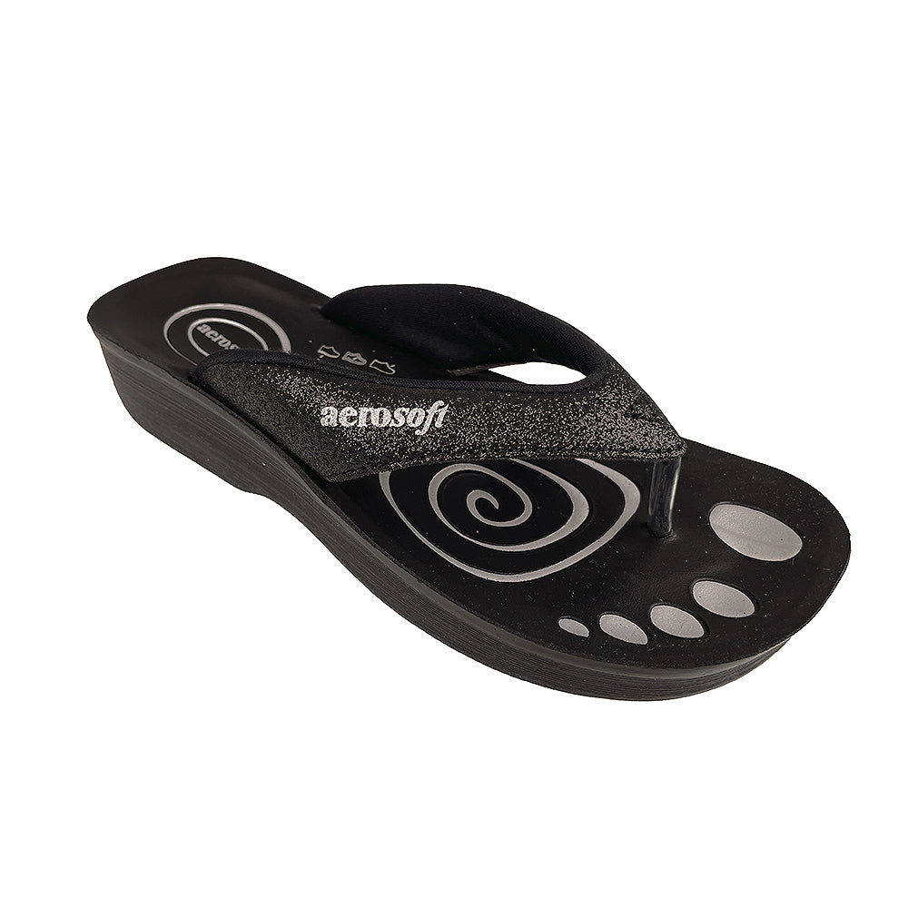Sandalen Aerosoft Modell 825 mit Glitzereffekt