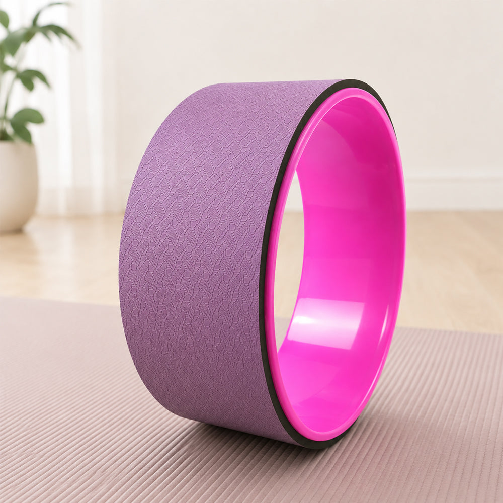 Yoga-Rad / Yoga Wheel – Lila/Pink oder Schwarz/Pink