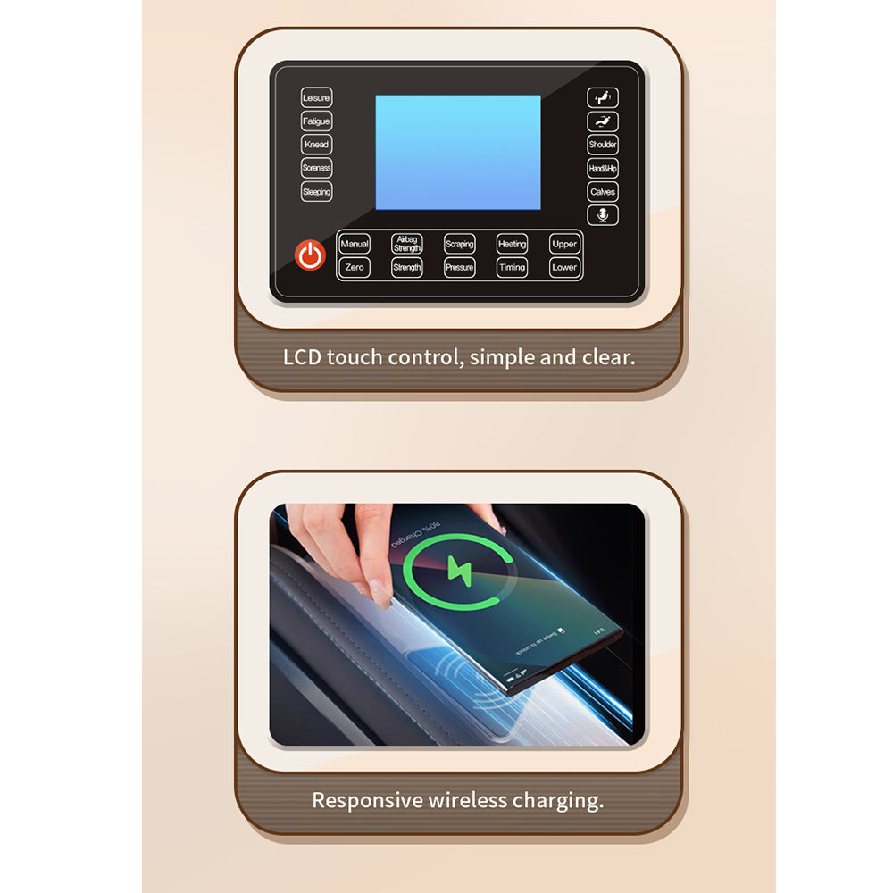 Massagesessel mit fortschrittlicher SL-Technologie, Luftdruckmassage, Wärmetherapie und Zero Gravity – Modell 988