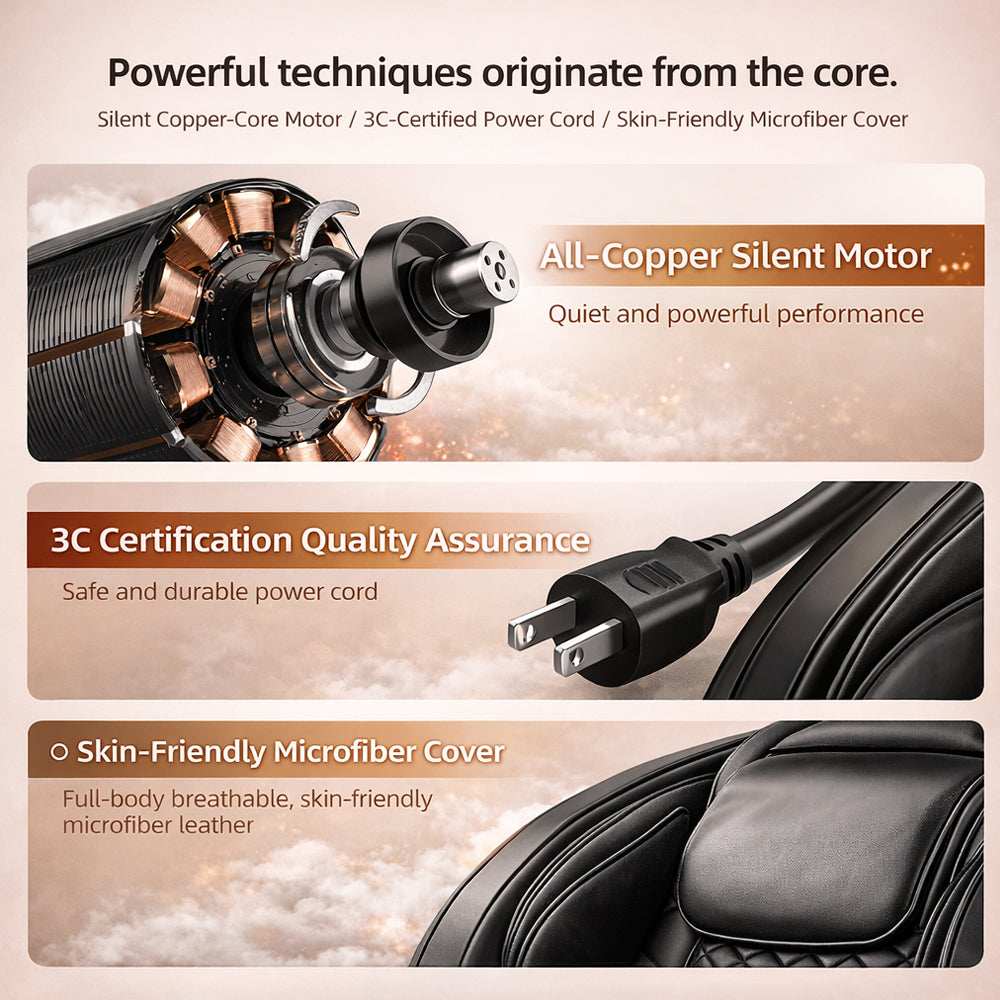 Luxuriöser Massagesessel – mit Zero-Gravity-Funktion, Wärme und Ganzkörpermassage – Modell 988E