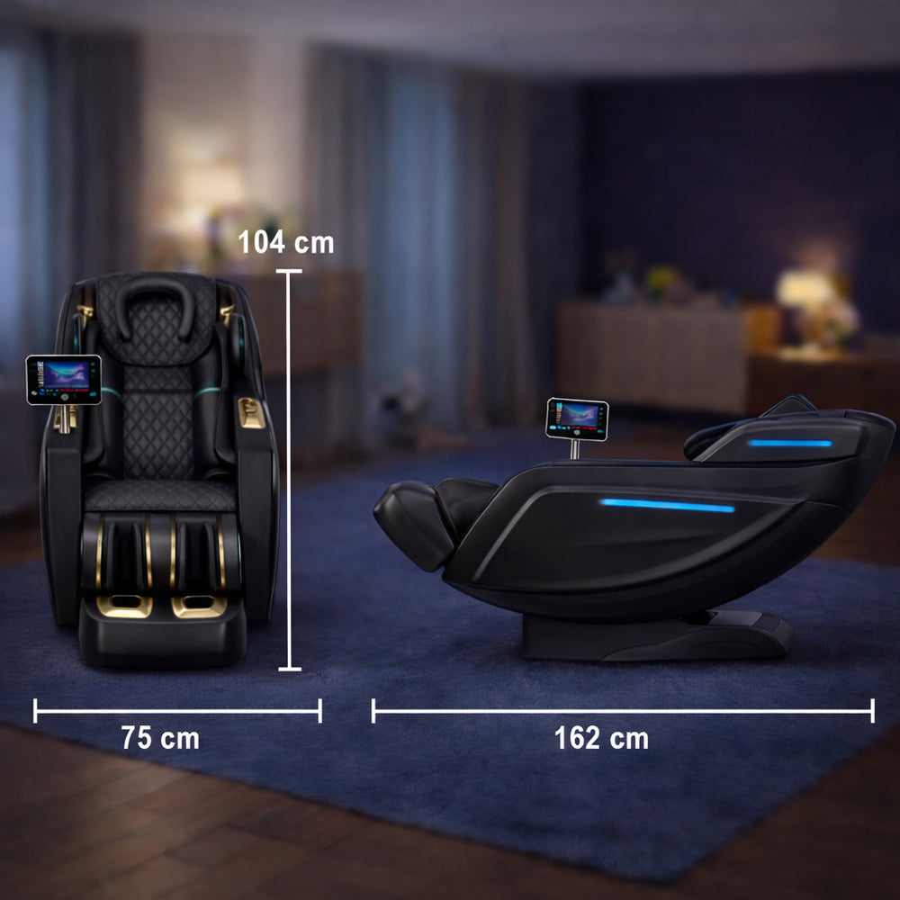 Massagesessel 3D mit Körperscan, SL-Schiene, Luftdruckmassage, Wärme in Beinen/Lendenbereich & Zero Gravity