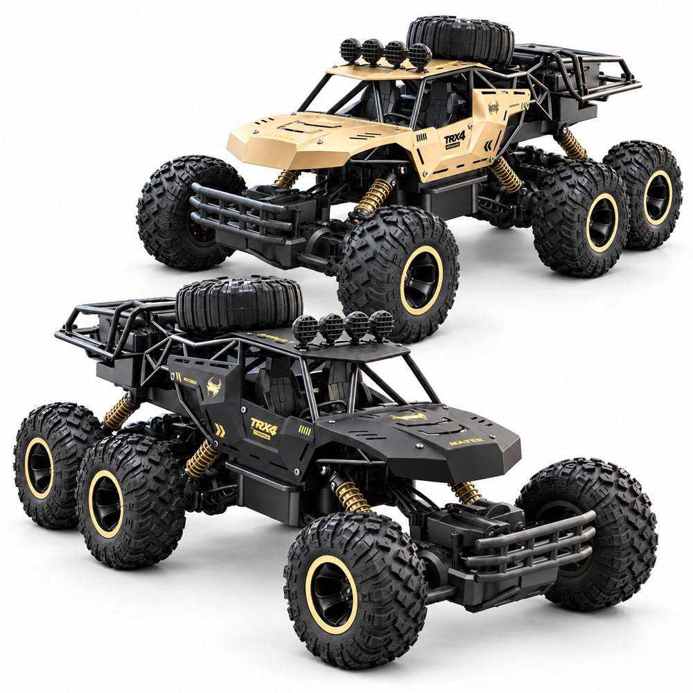 Ferngesteuertes Offroad-Auto mit 6 Rädern  - Schwarz oder Gold