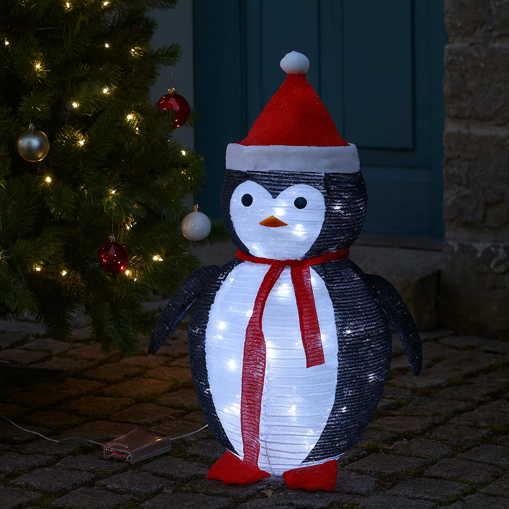 Pinguin 70 cm groß - Faltbar mit Timer -