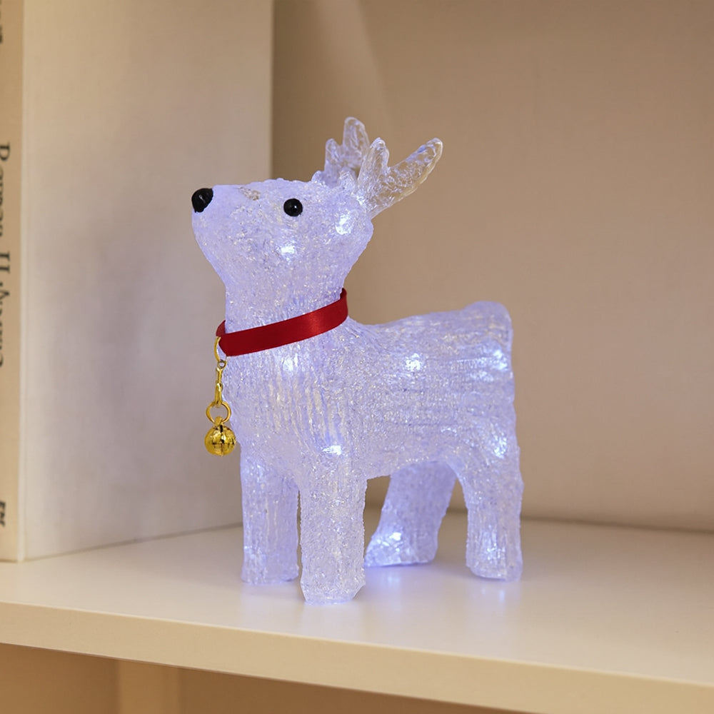Rentier Akryl - Höhe 22 cm mit LED-Licht