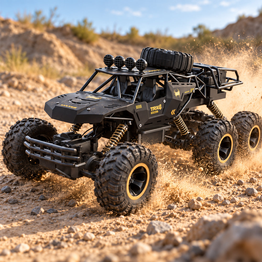 Ferngesteuertes Offroad-Auto mit 6 Rädern  - Schwarz oder Gold