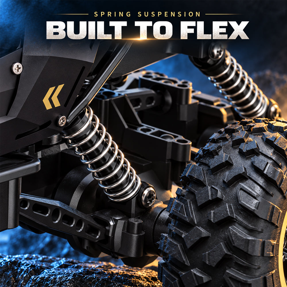 Ferngesteuertes Offroad-Auto mit 6 Rädern  - Schwarz oder Gold