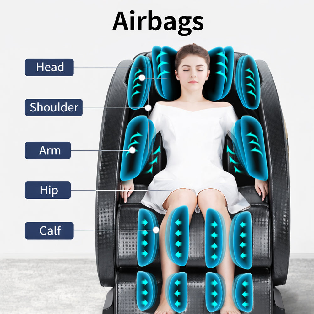 Massagesessel 2D – Wärmetherapie, KI-Steuerung, Zero Gravity – Modell A5 Plus